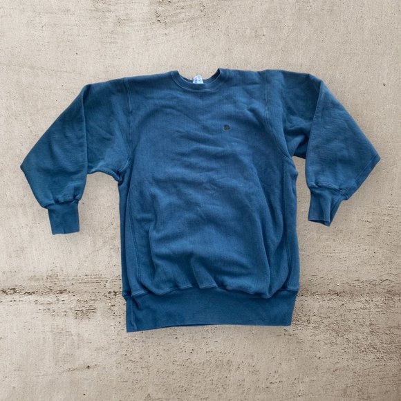 Vintage Champion Reverse Weave Teal 90s Crewneck Sweatshirt Size XXL Made in USA - Picture 1 of 8